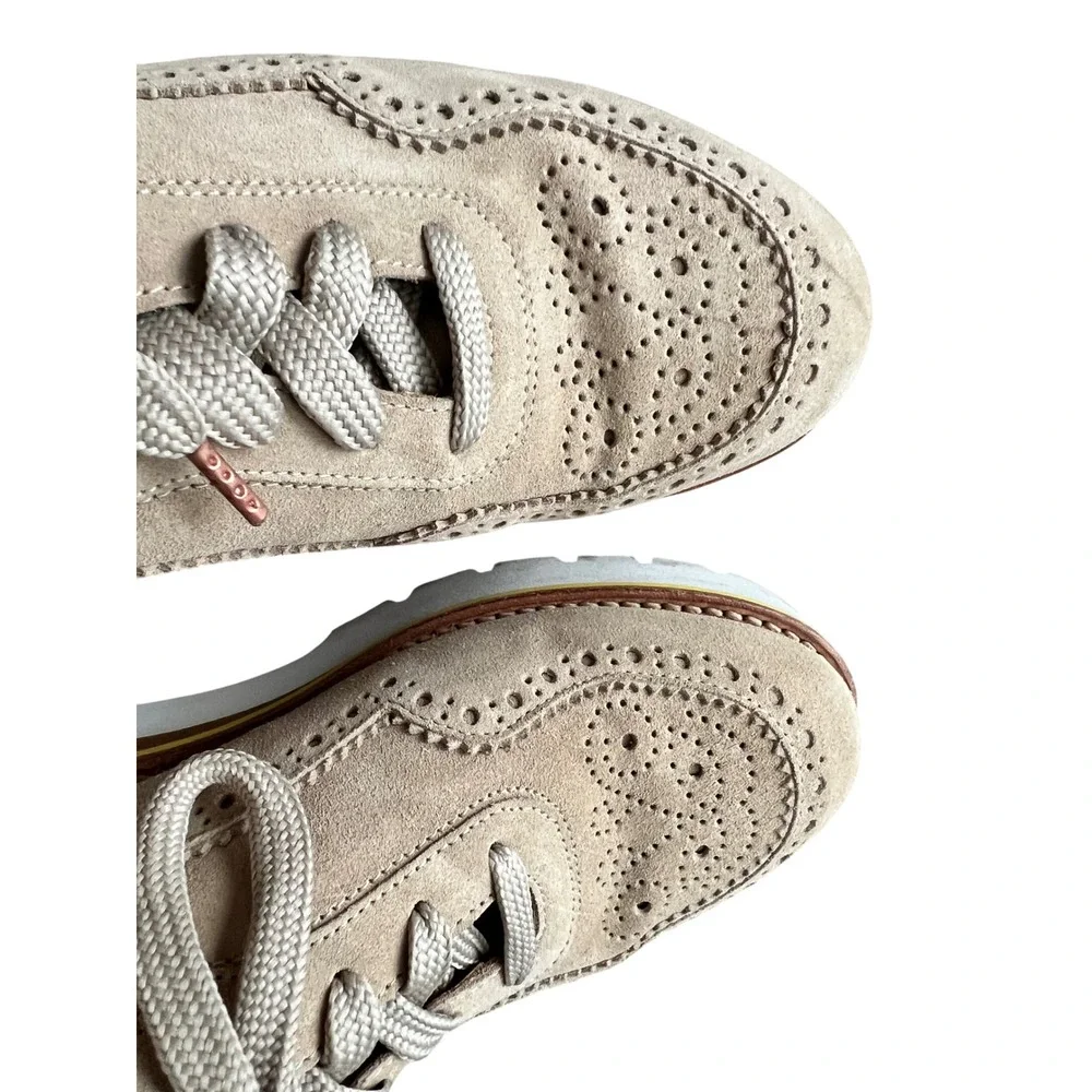 The Office of Angela Scott Suede Brogue‎ Oxford Platform Shoes Women's
